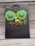 Green Heart Dangles