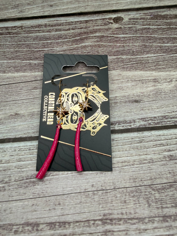 Mini Star and Pink Dentalium Drop