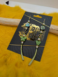Green Butterfly dangles