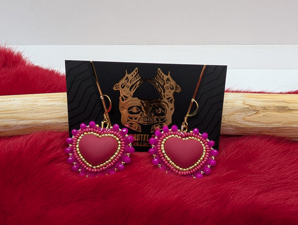 Pink heart minis