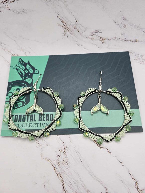 Whale tail hoops