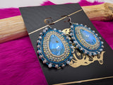 Blue crystal drops