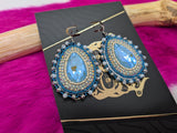 Blue crystal drops