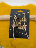 Pink Butterfly dangles