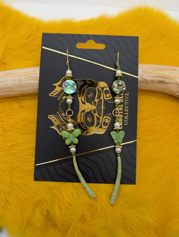 Green Butterfly dangles