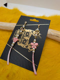 Pink Butterfly dangles