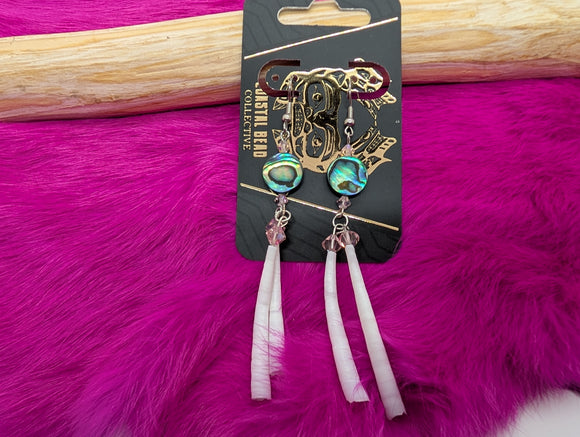 Pink dentalium dangles